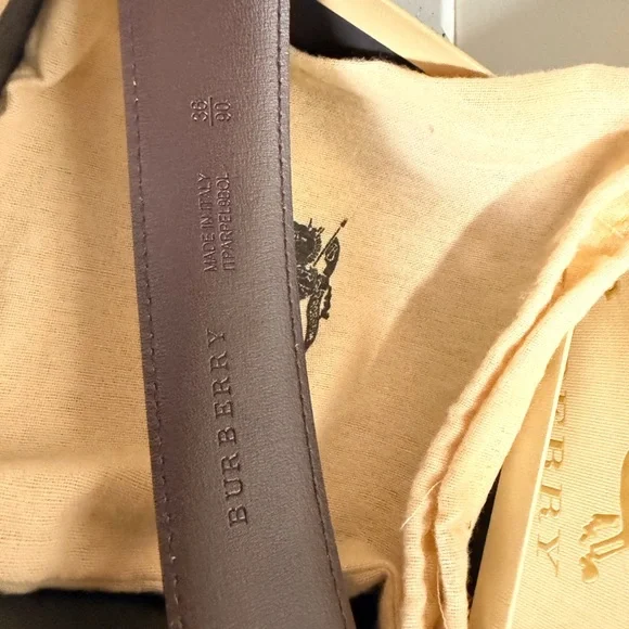 Burberry Beige and Brown Belt …UNISEX BRAND NEW Size 36/90 - Picture 6 of 6